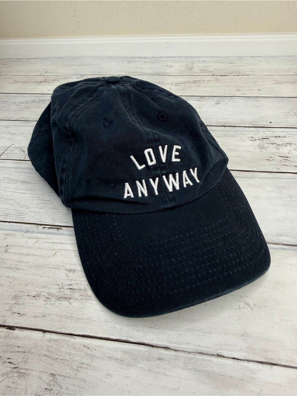 'Love Anyway' Navy blue Baseball Cap